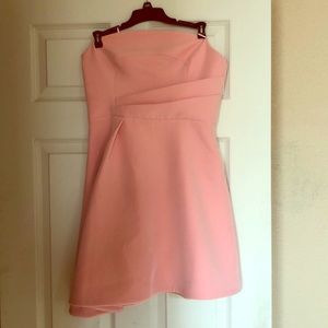 Strapless light pink dress. Size medium